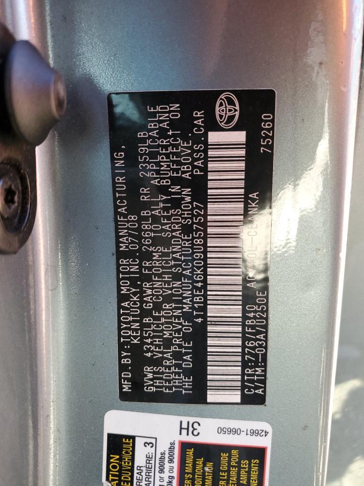 2009 TOYOTA CAMRY