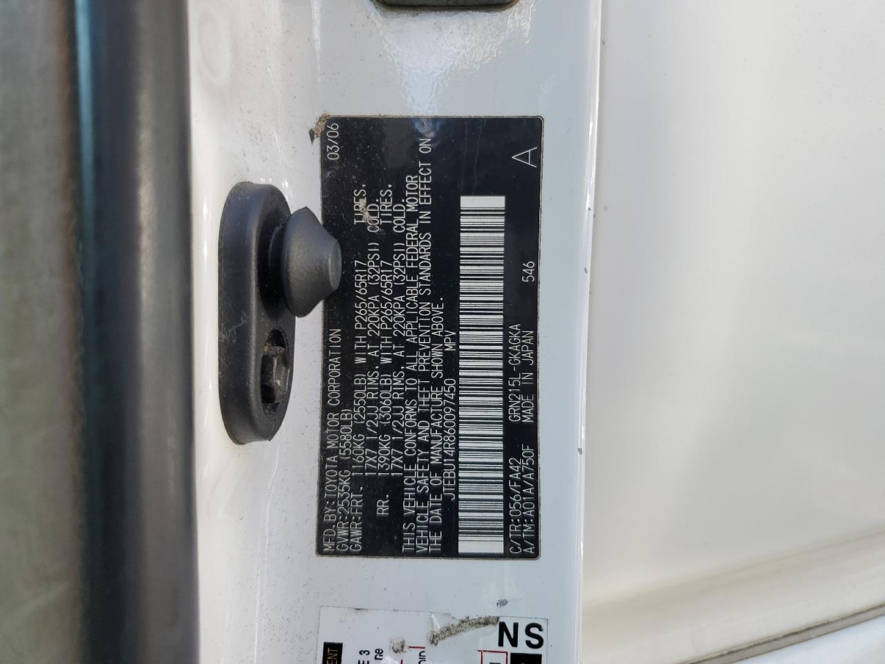 2006 TOYOTA 4Runner