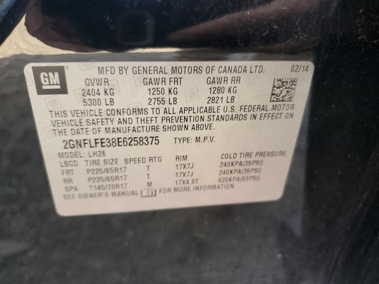 2014 CHEVROLET EQUINOX