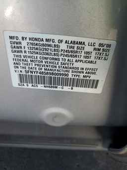 2009 HONDA PILOT