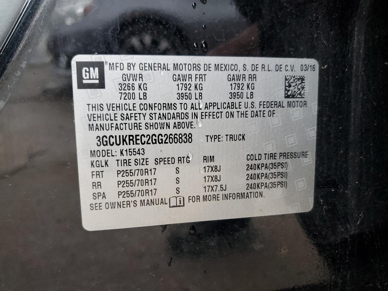 2016 CHEVROLET Silverado