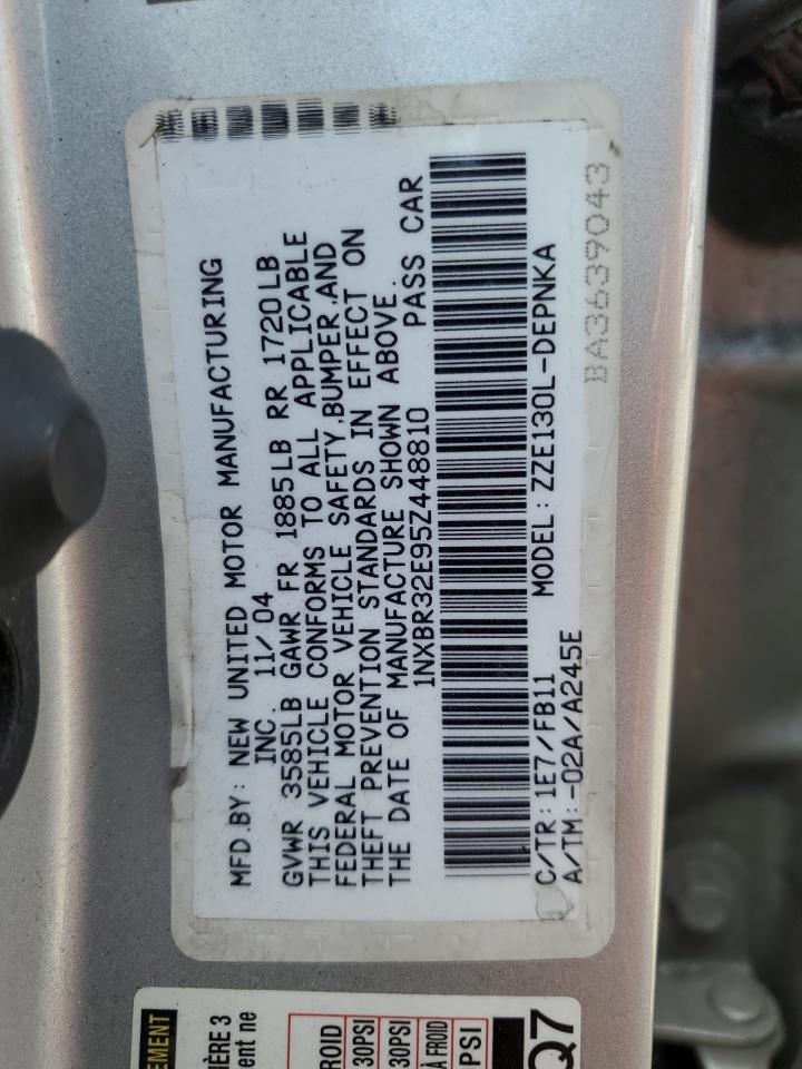 2005 TOYOTA COROLLA