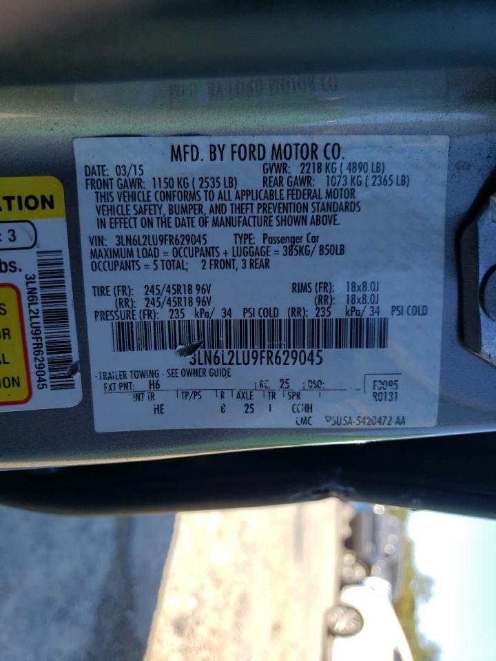 2015 LINCOLN MKZ