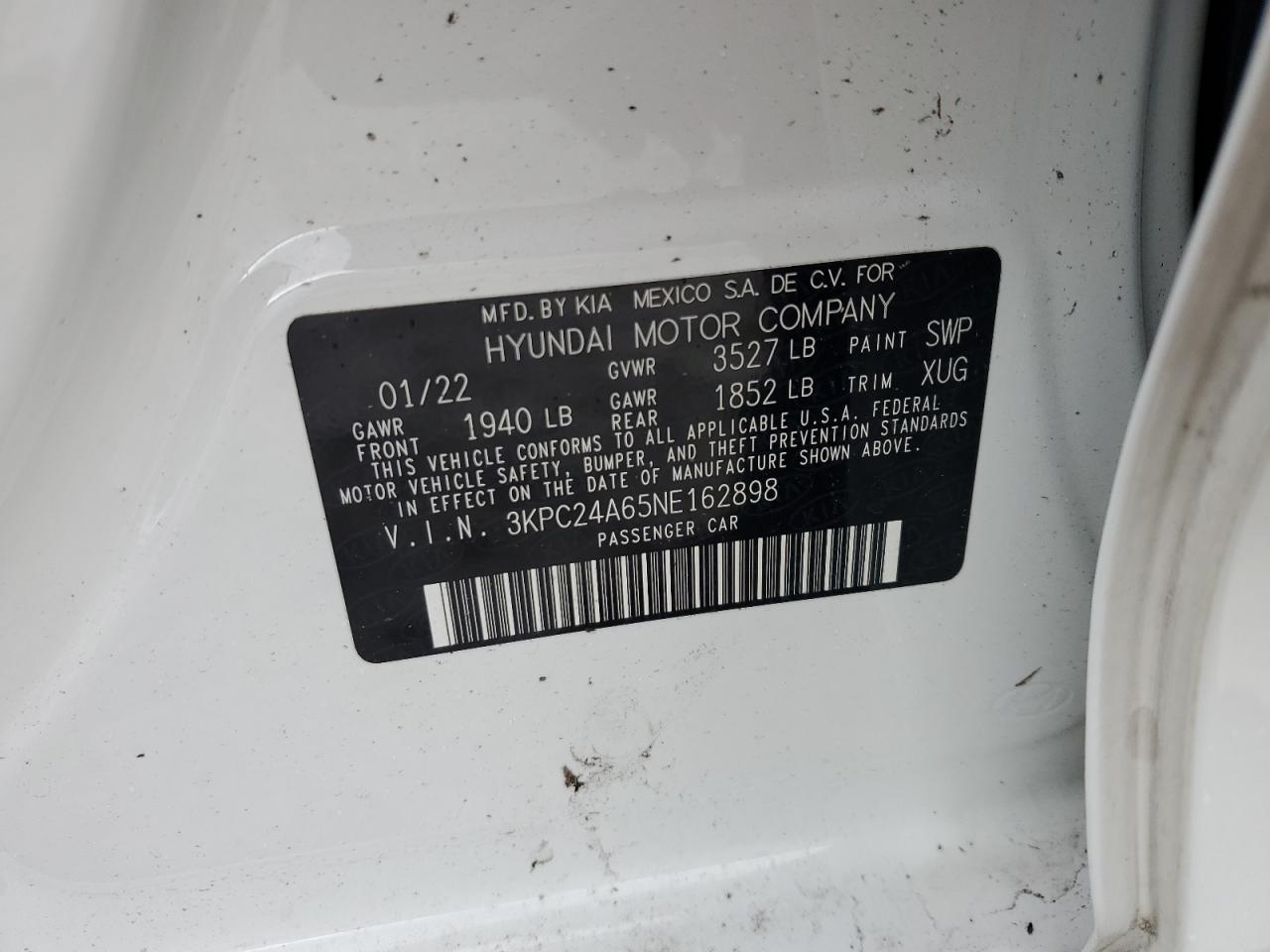 2022 HYUNDAI ACCENT