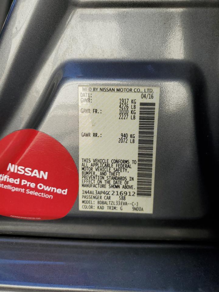 2016 NISSAN ALTIMA