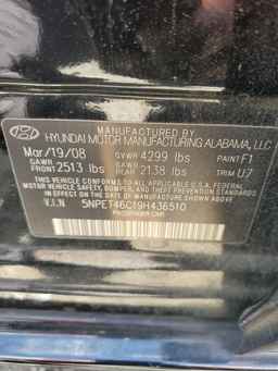 2009 HYUNDAI SONATA