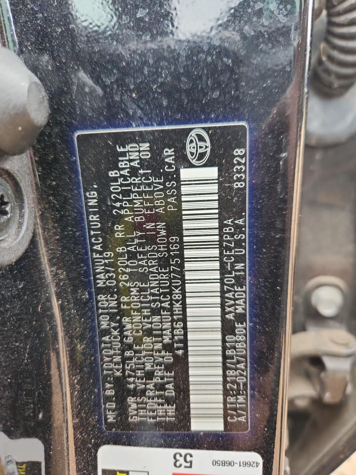 2019 TOYOTA CAMRY
