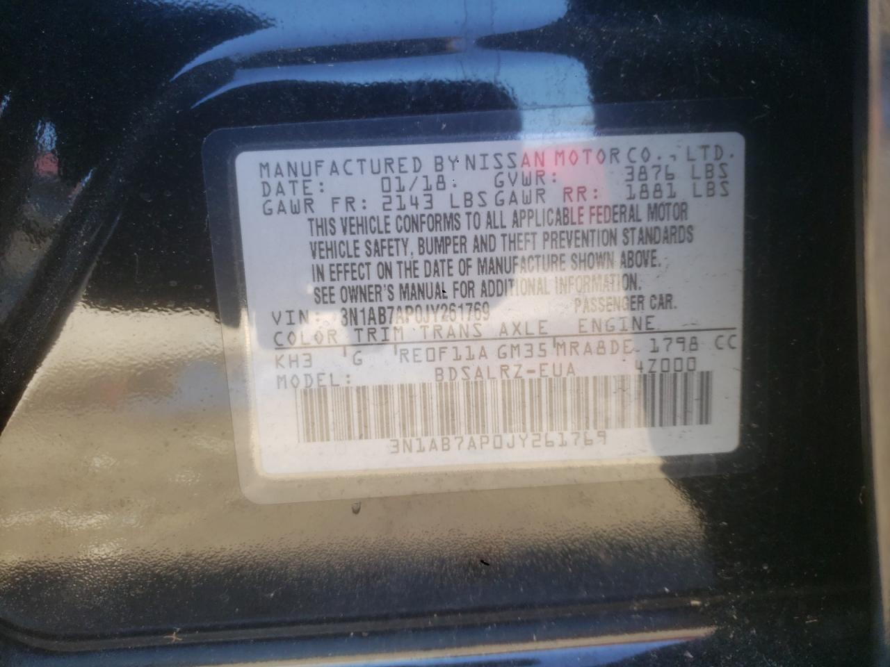 2018 NISSAN SENTRA
