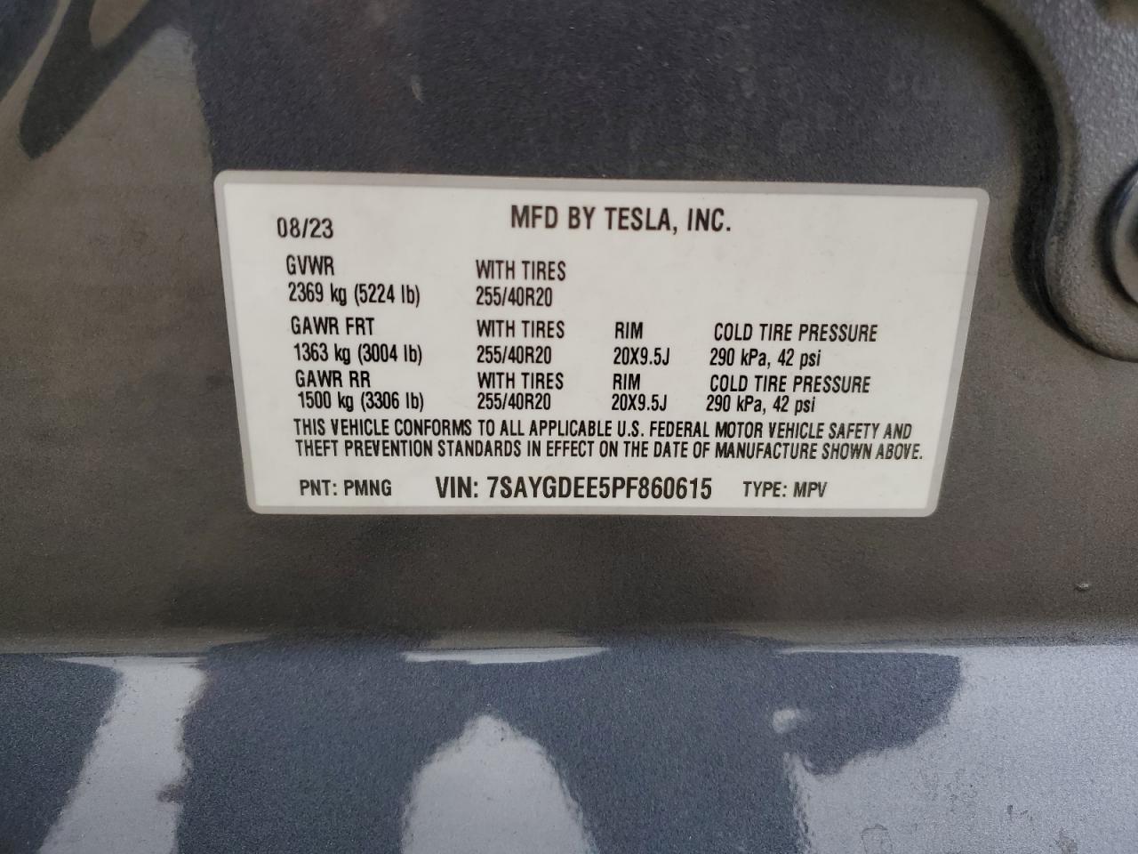 2023 TESLA MODEL Y