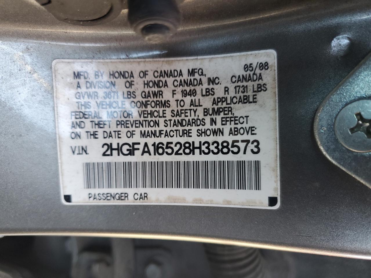 2008 HONDA CIVIC