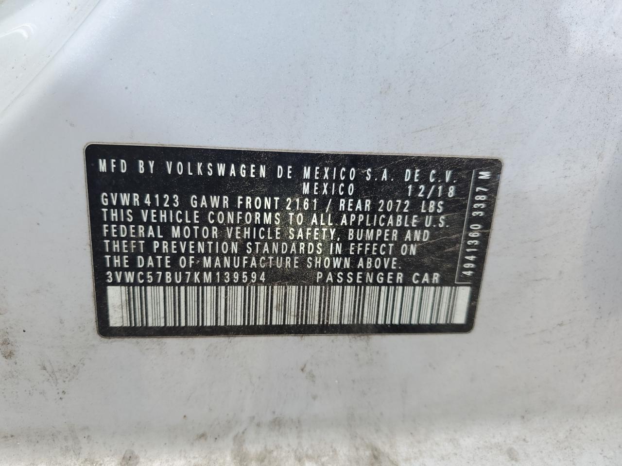 2019 VOLKSWAGEN JETTA