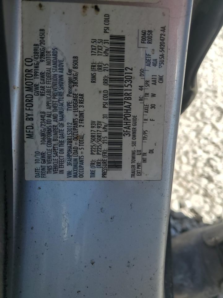 2011 FORD FUSION