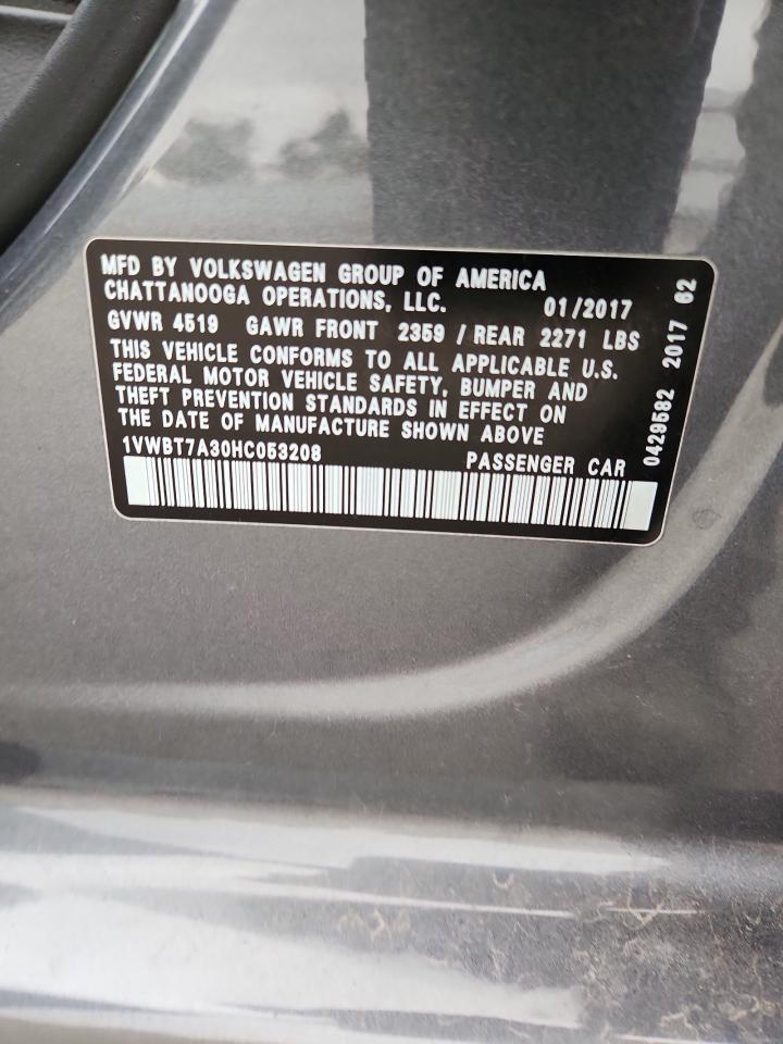 2017 VOLKSWAGEN Passat