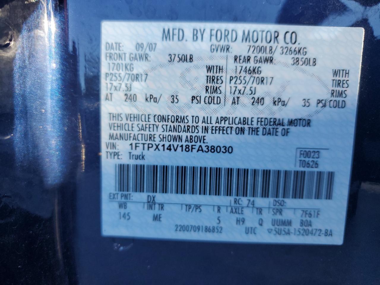 2008 FORD F-150