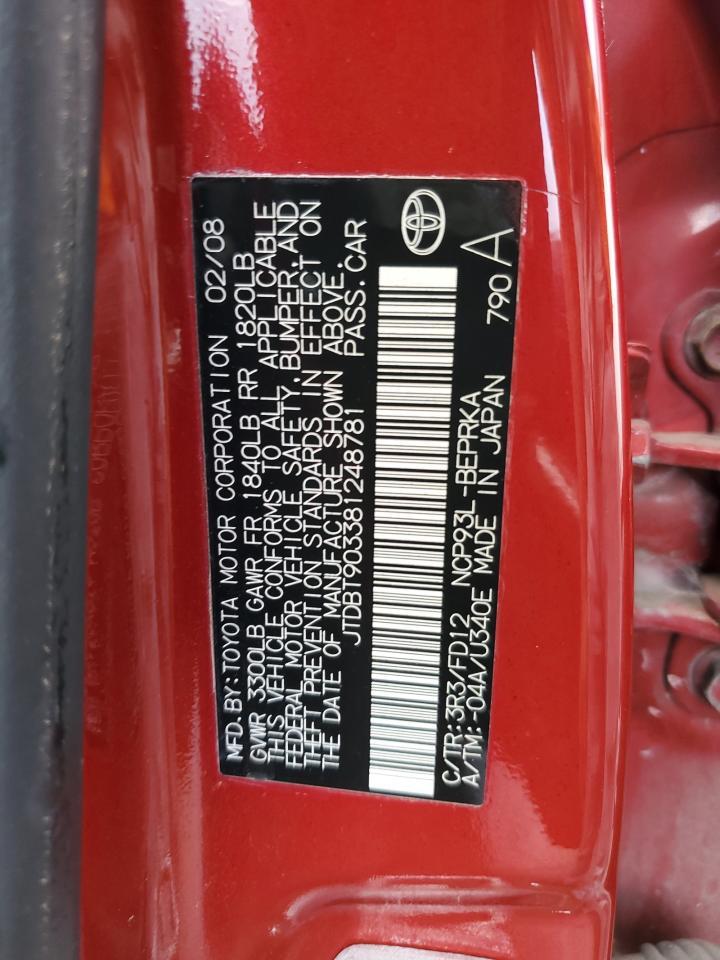 2008 TOYOTA YARIS