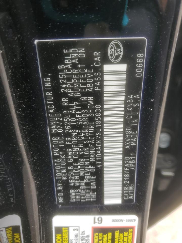2025 TOYOTA CAMRY