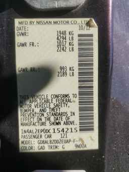 2013 NISSAN ALTIMA