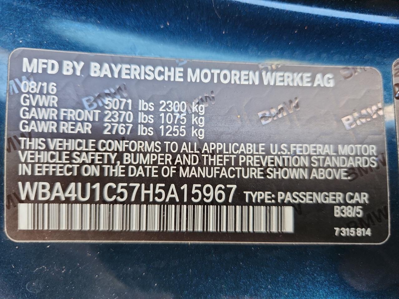2017 BMW 4 Series