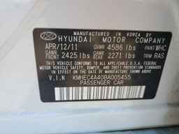 2011 HYUNDAI SONATA