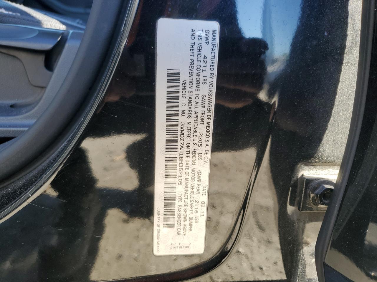 2011 VOLKSWAGEN JETTA
