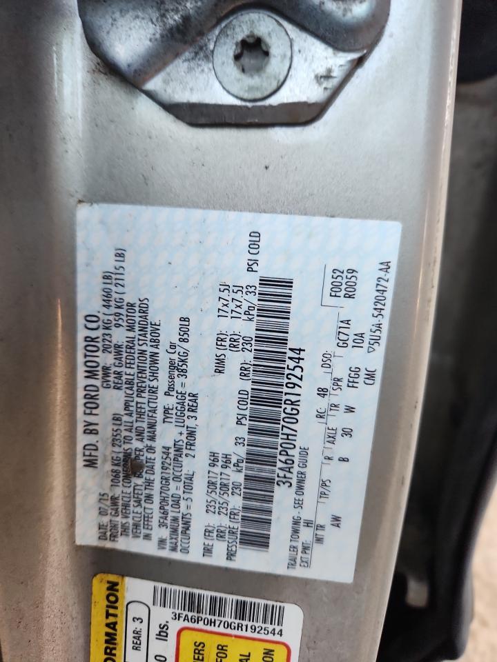 2016 FORD FUSION