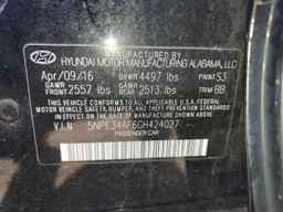 2016 HYUNDAI SONATA