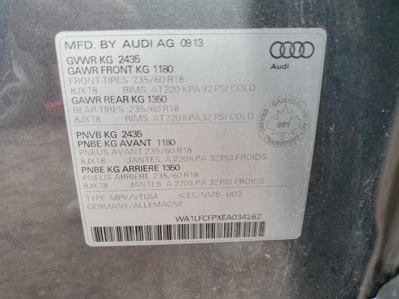 2014 AUDI Q5