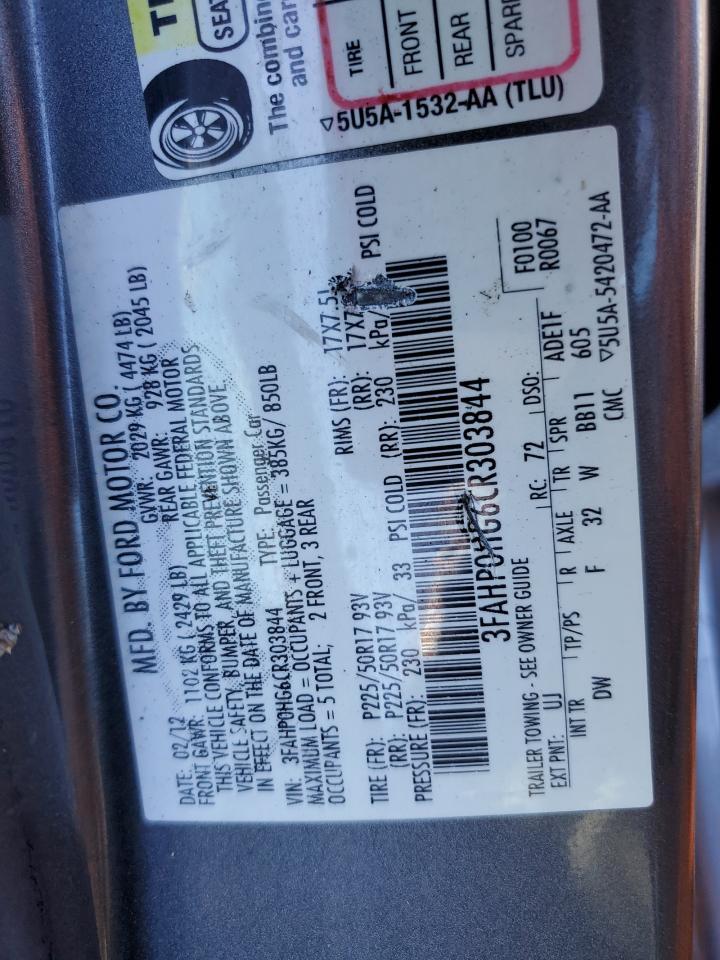 2012 FORD FUSION