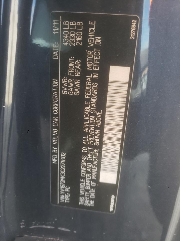 2012 VOLVO C30