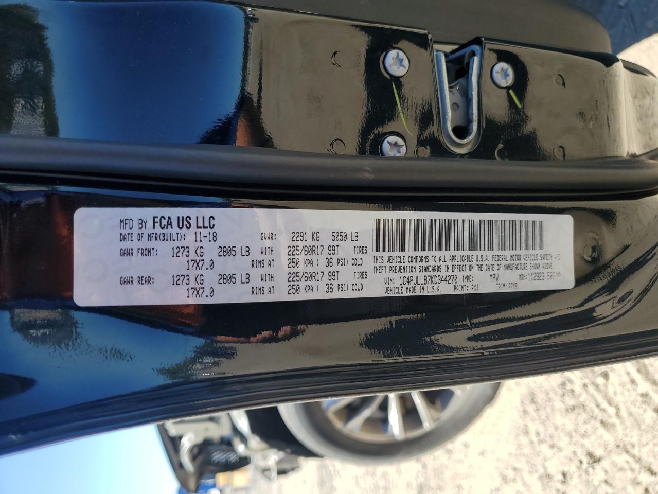 2019 JEEP CHEROKEE