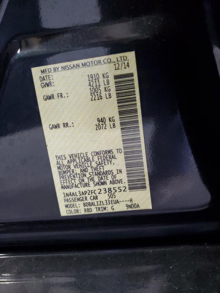 2015 NISSAN ALTIMA