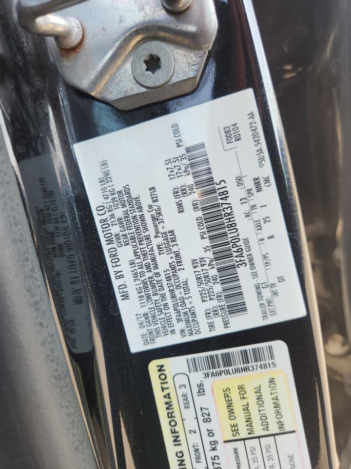 2017 FORD FUSION