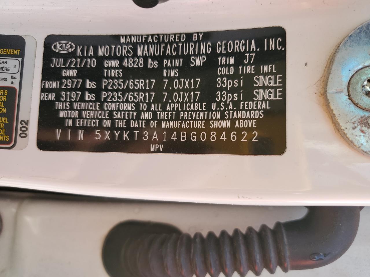 2011 KIA SORENTO