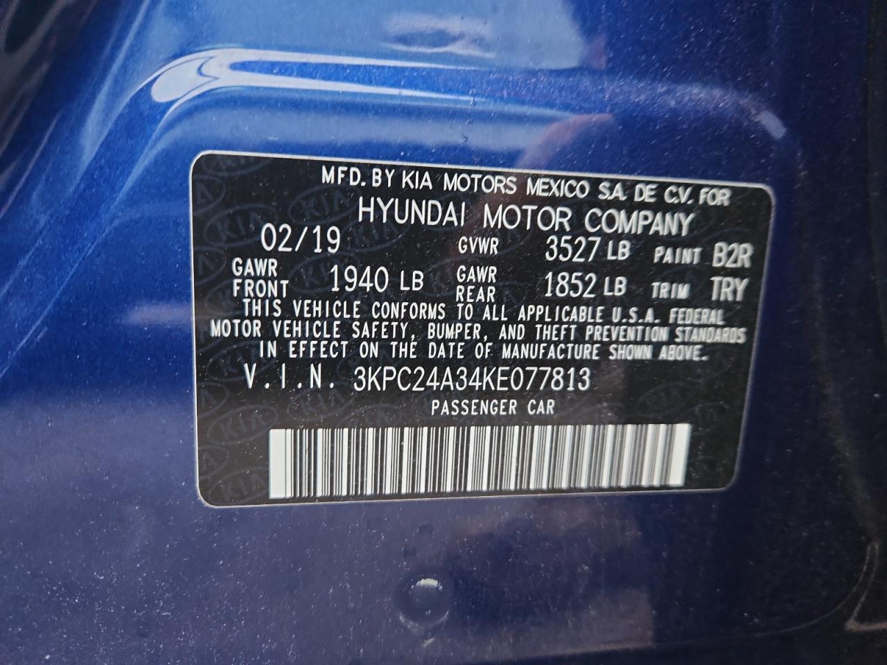 2019 HYUNDAI ACCENT
