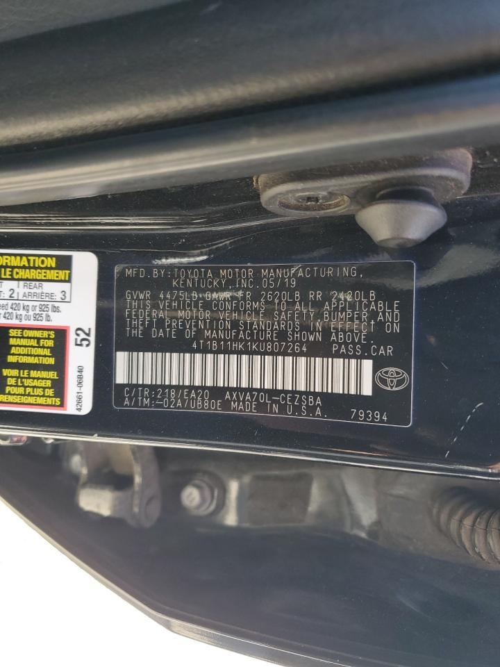 2019 TOYOTA CAMRY