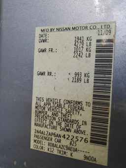 2010 NISSAN ALTIMA