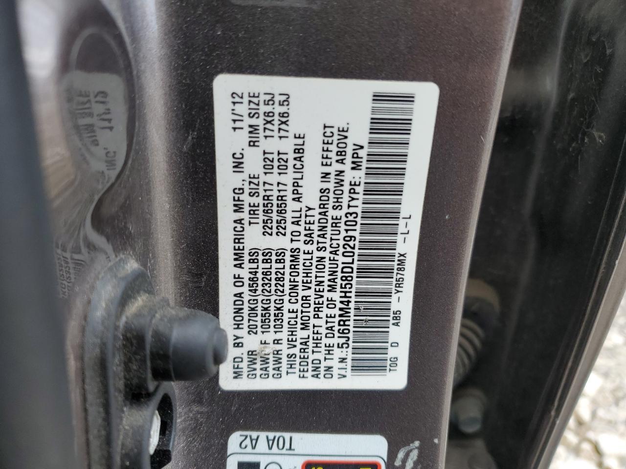 2013 HONDA CR-V