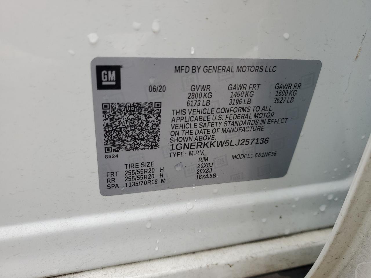 2020 CHEVROLET TRAVERSE