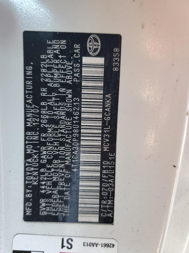 2008 TOYOTA CAMRY