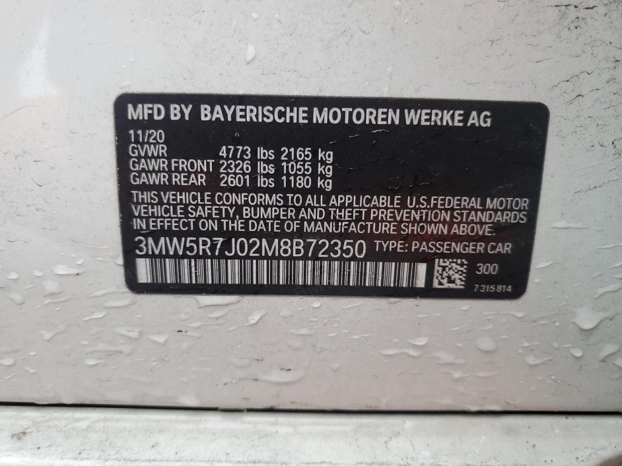 2021 BMW 3 SERIES