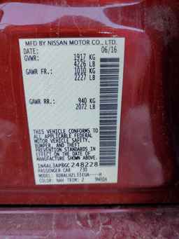 2016 NISSAN ALTIMA