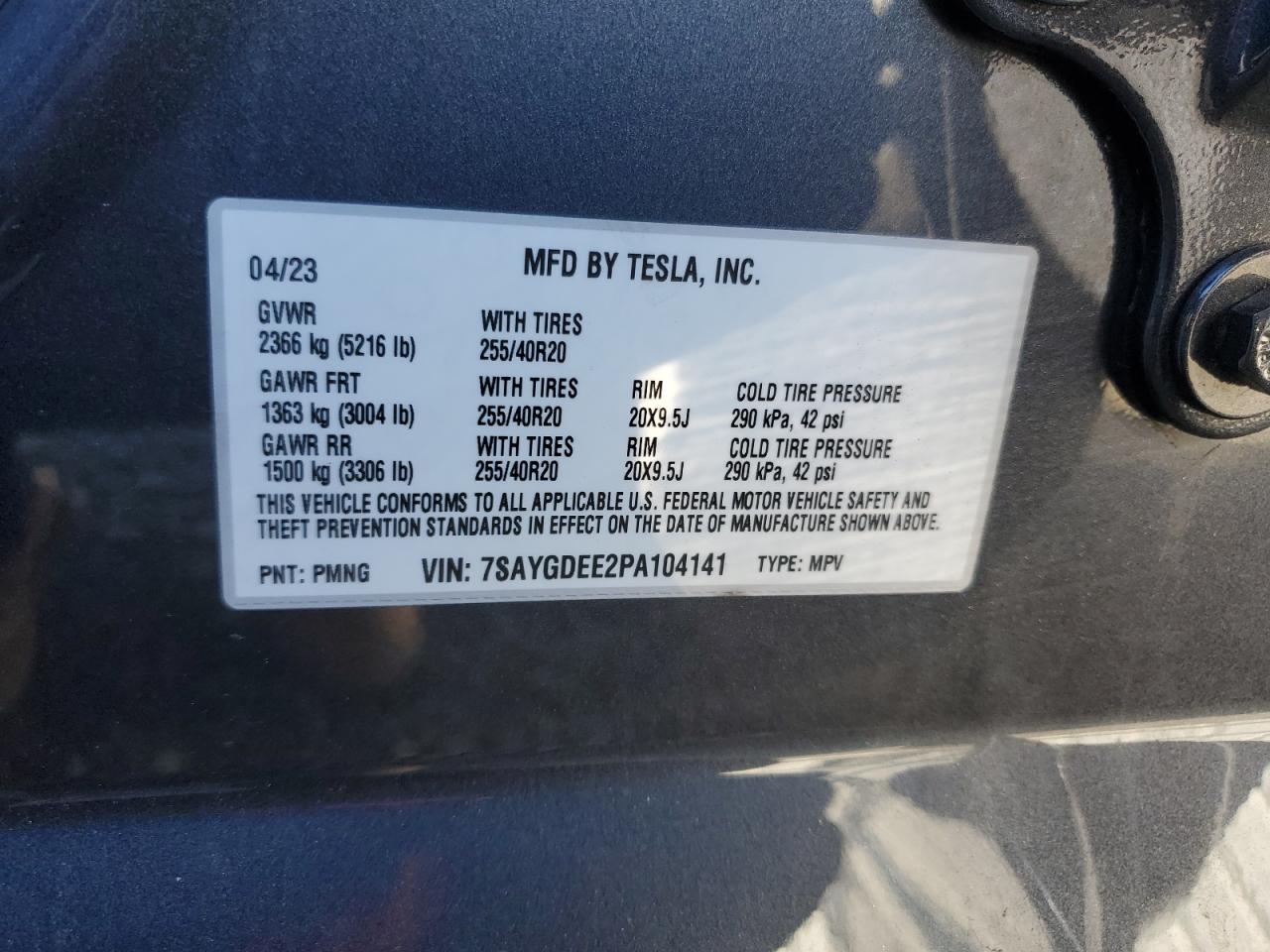 2023 TESLA MODEL Y