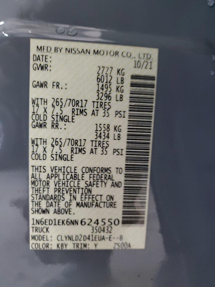 2022 NISSAN Frontier