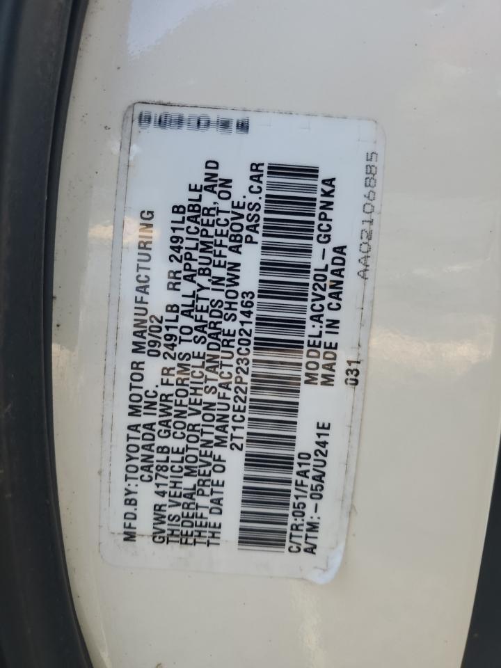 2003 TOYOTA CAMRY