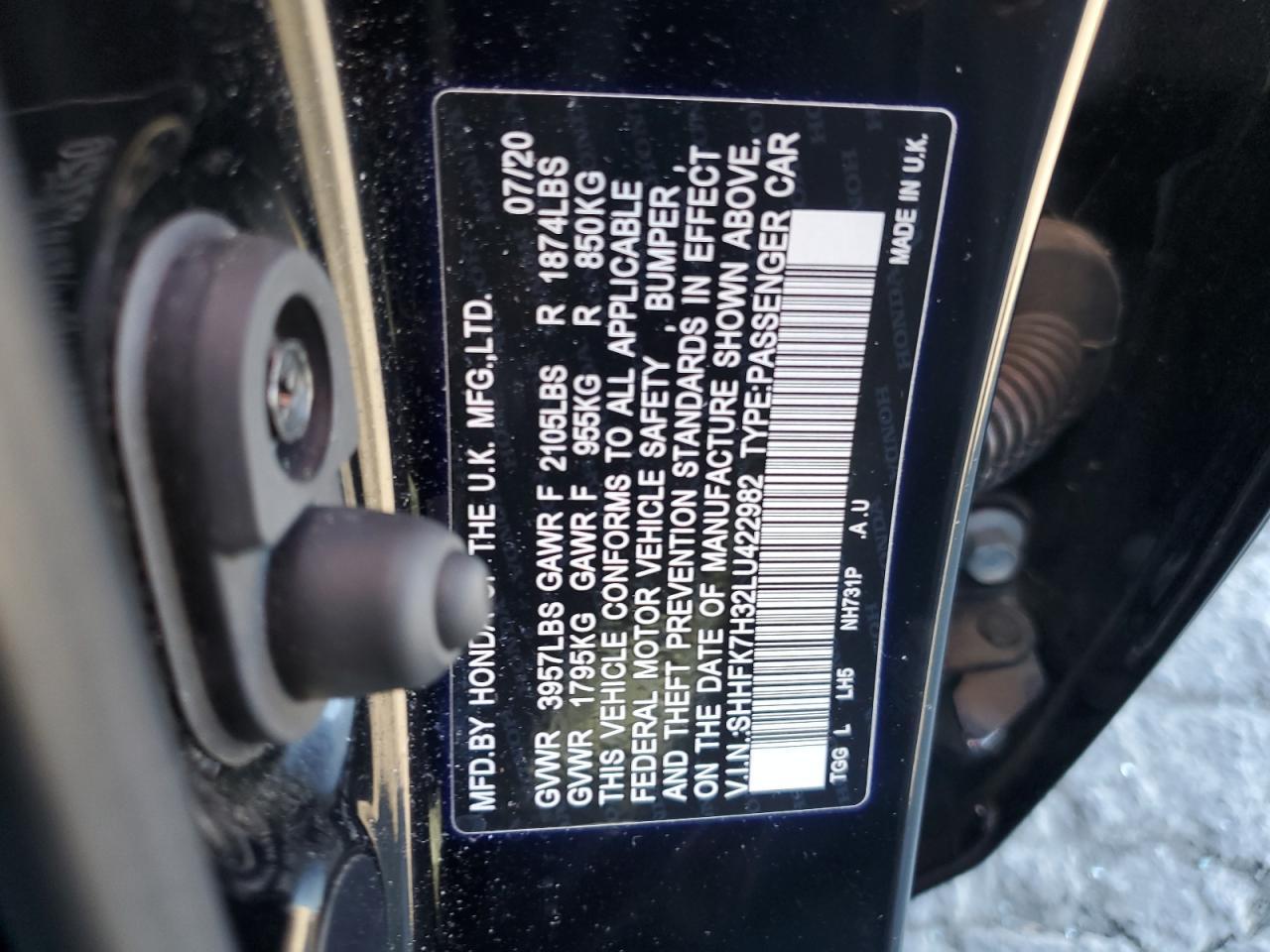 2020 HONDA CIVIC