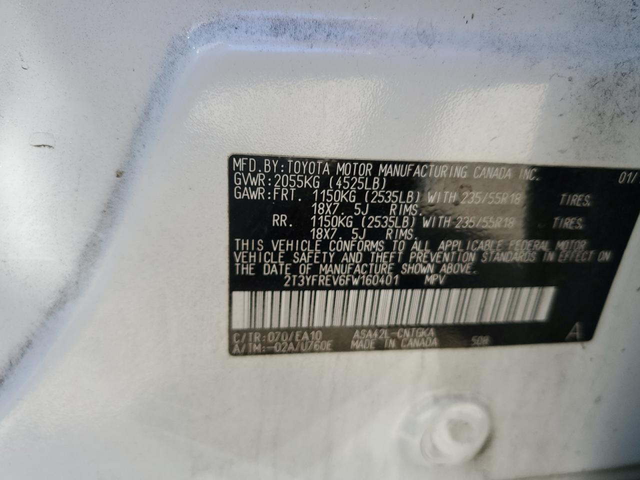 2015 TOYOTA RAV4