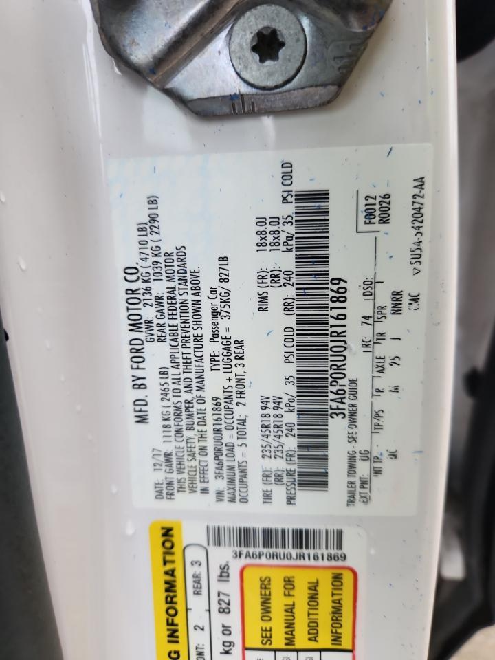 2018 FORD FUSION