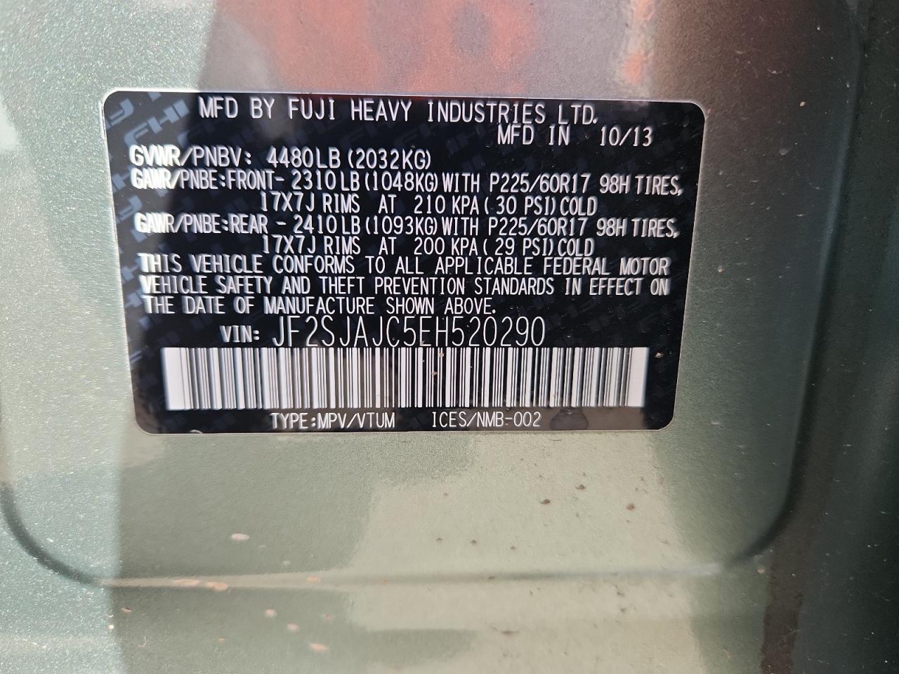 2014 SUBARU FORESTER