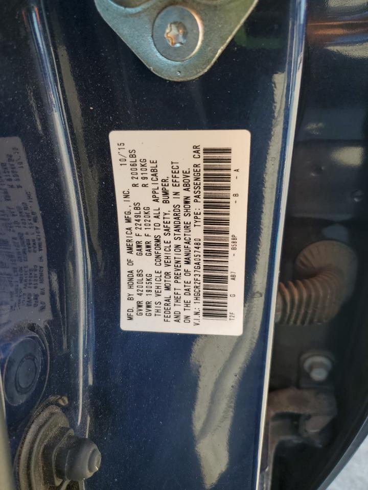 2016 HONDA ACCORD