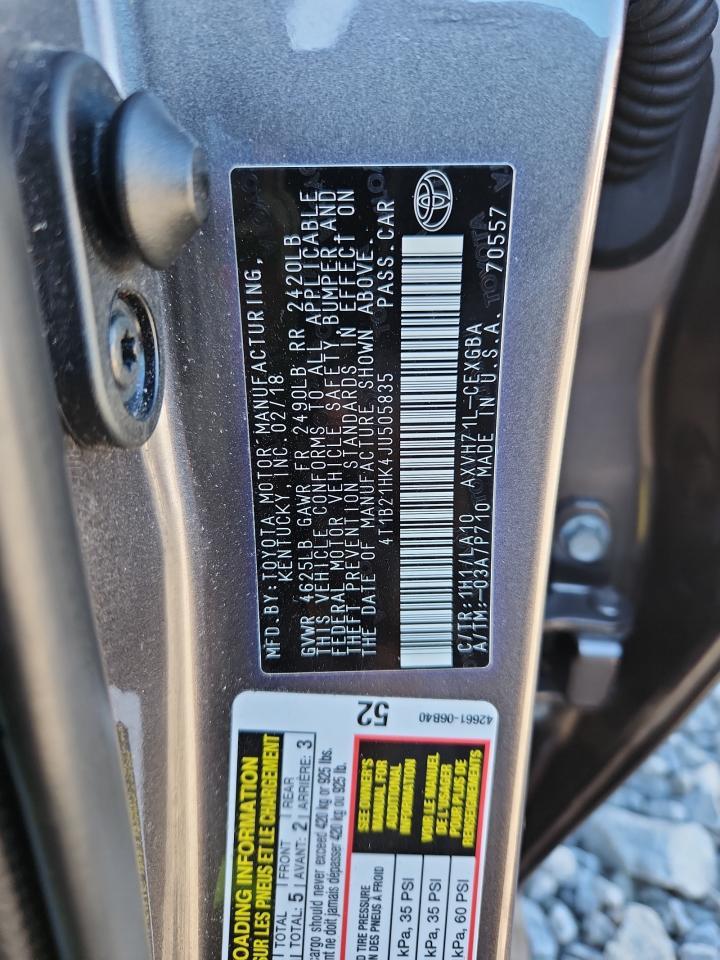 2018 TOYOTA CAMRY